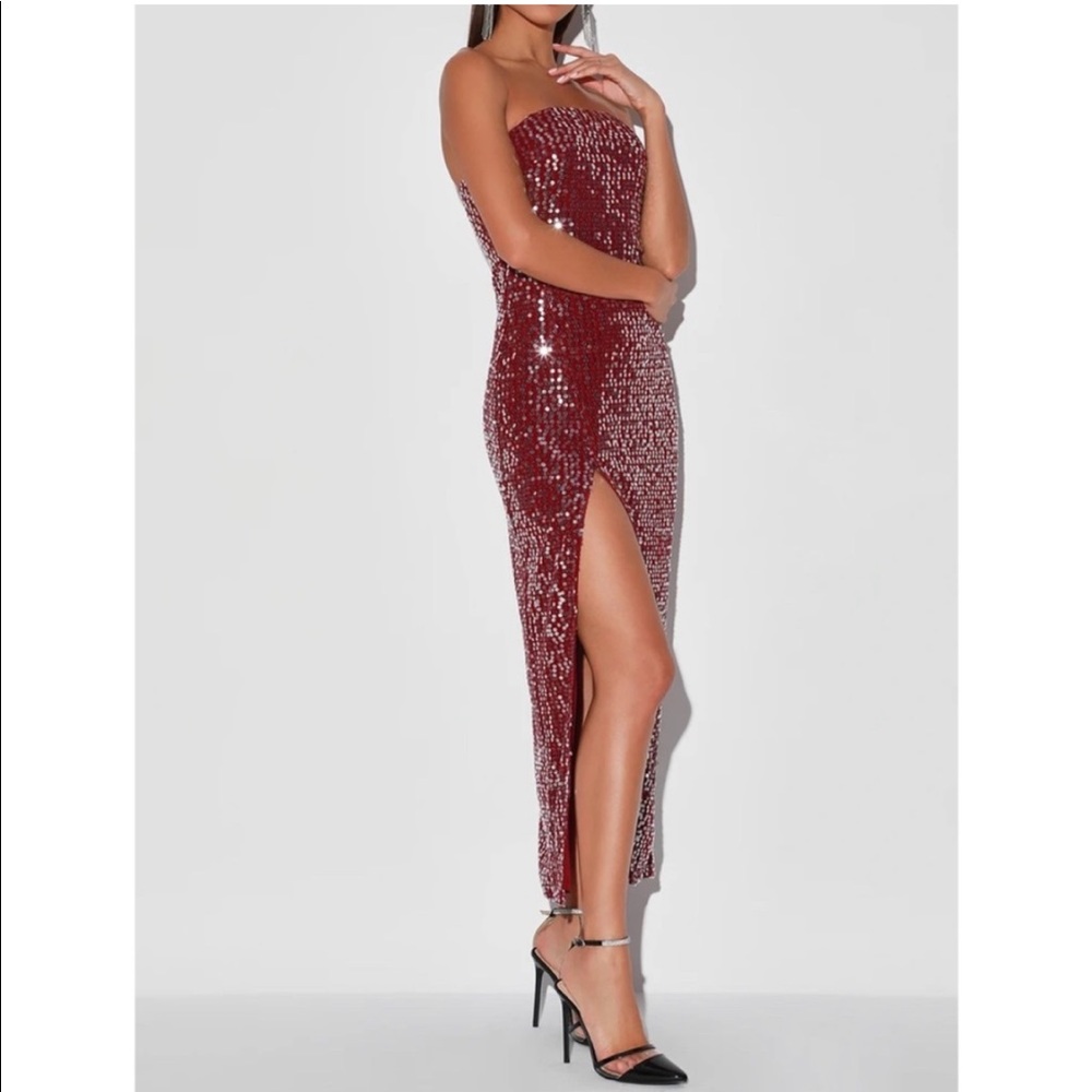 Lulus Sequin Maxi Dress